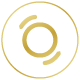 golden circular design featuring a central swirl representing harmony and balance connected to the concept of twelve attributes